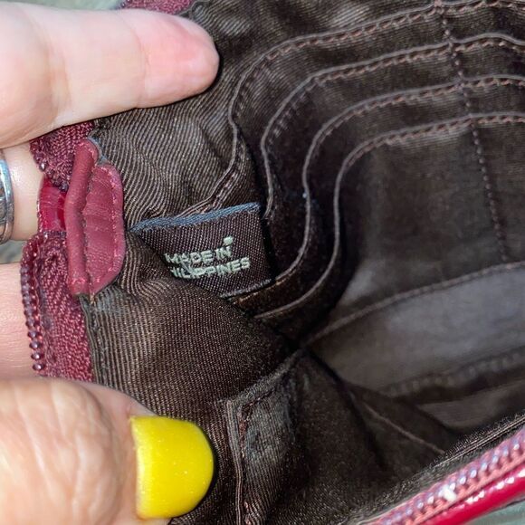 Coach Authentic Wristlet Patent Leather Jacquard C logo - Picture 9 of 12